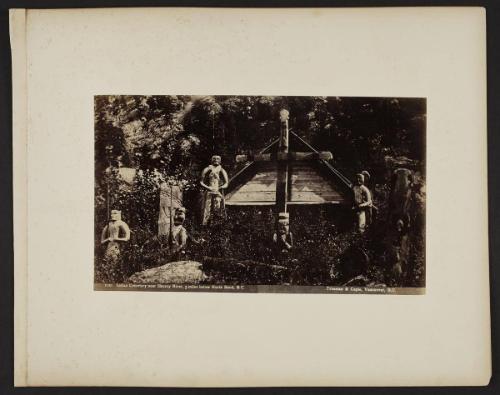 Indian Cemetery near Skuzzy River, 5 miles below North Bend, B.C. [recto]