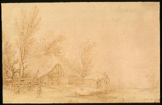 Landscape with Cottages by a River
