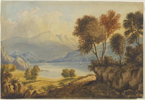 Landscape with Sailing Boat