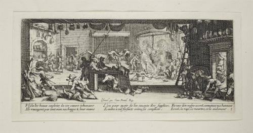 Le Pillage d'une Ferme  from "Les Grandes Misères de la Guerre"