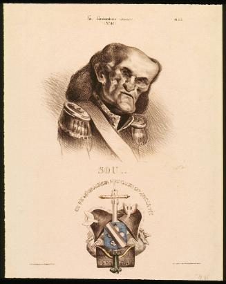 Sou... (Maréchal Soult), Plate 172 from La Caricature, No. 86