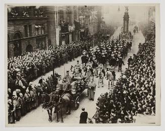 "Sad ceremony attending proclamation of King's Death"