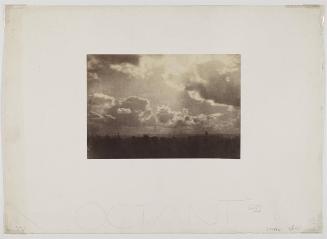 [View from Marville's window, 27 Saint-Dominique Street - du dôme des Invalides seen to the right.]