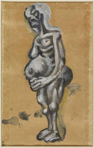 Sketch for Flying Saint (Woman)