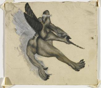 Sketch for Flying Saint (Devil)