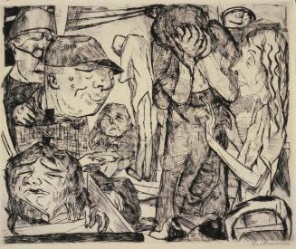 Irrenhaus   Plate 3 from Gesichter Portfolio