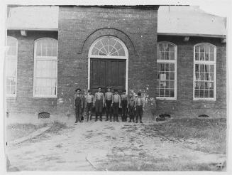[Untitled]. Annotated: Melville Mgf. Co., Cherryville, N.C., Smallest chap said he had been in mill for 2 years. Many younsters here.,