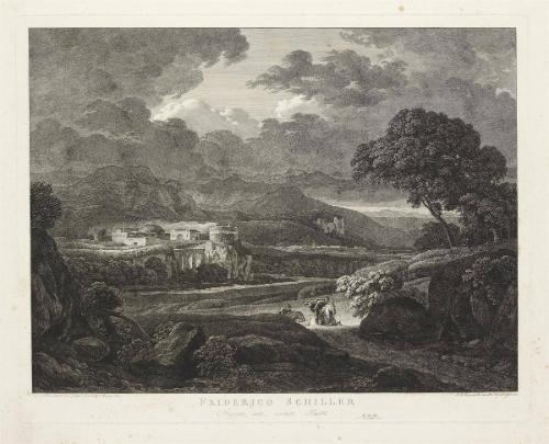 Sturmlandschaft mit zwei Reitern