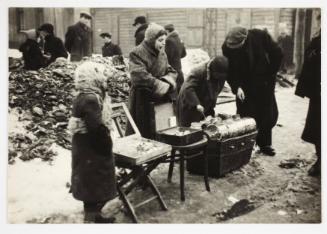 Street vendor selling wares