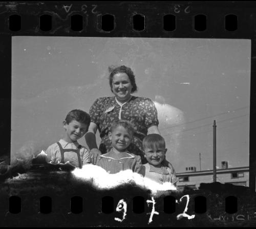 Mother with her children