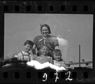 Mother with her children