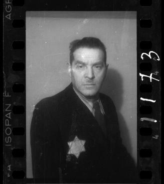 Portrait of a man with a star of David