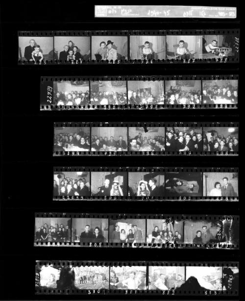 Negative Sheet #32 from Lodz Ghetto Collection