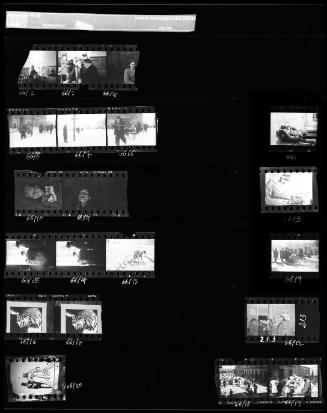 Negative Sheet #66 from Lodz Ghetto Collection