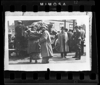 Residents transporting goods