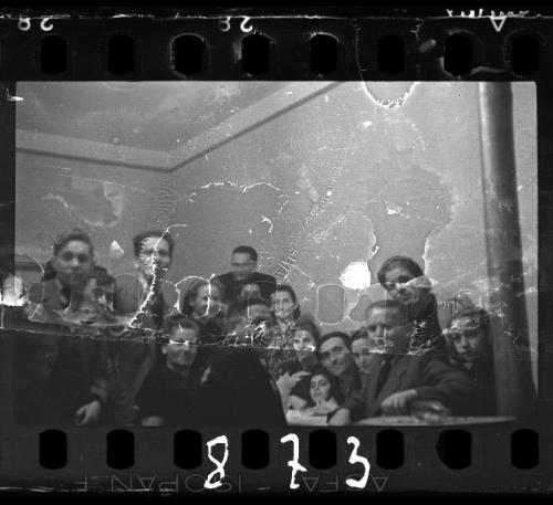 Residents looking at the camera at a social gathering