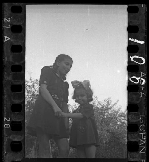 Portrait of two girls