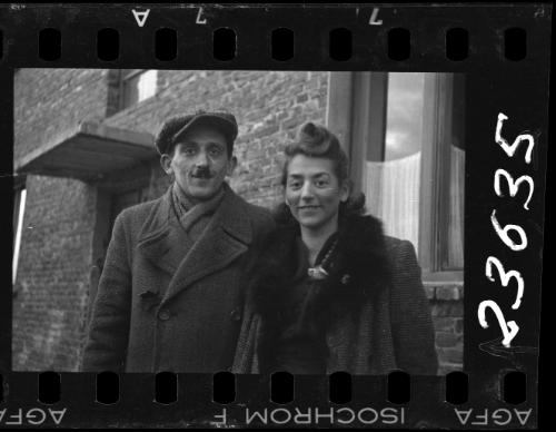 Portrait of Henryk Ross and Stefania Schoenberg in the ghetto
