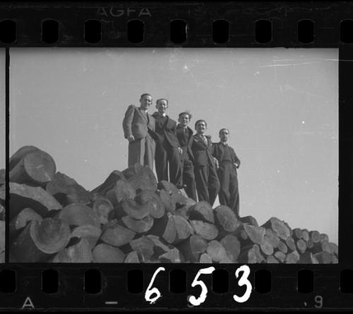 Portrait of five men