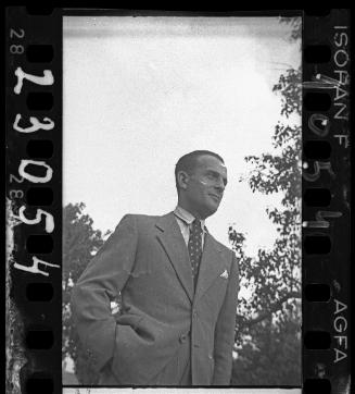 Man looking sideways