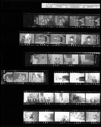 Negative Sheet # 37 from Lodz Ghetto Collection