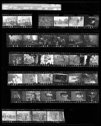 Negative Sheet #18 from Lodz Ghetto Collection