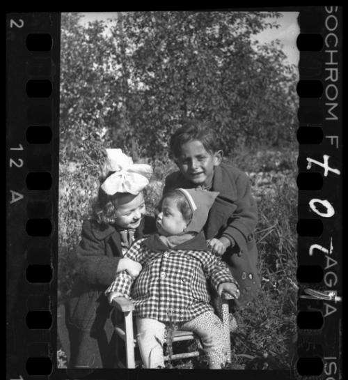 Portrait of a young child, a girl and a boy