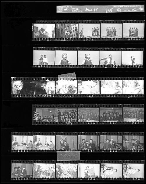 Negative Sheet #33 from Lodz Ghetto Collection