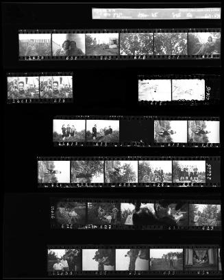 Negative Sheet #38 from Lodz Ghetto Collection