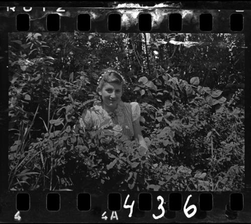 Young girl in the garden