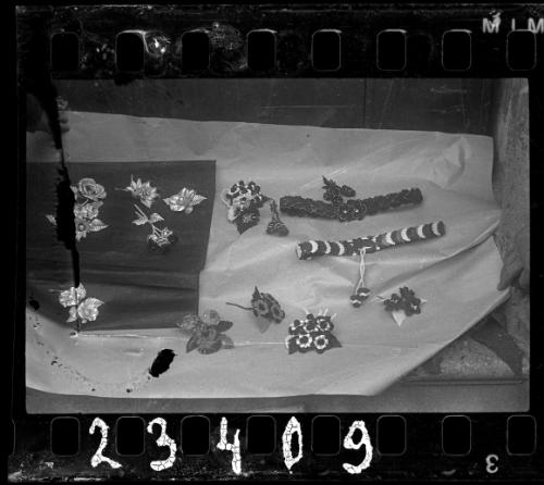 Jewelry produced at a local fabric factory