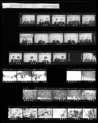 Negative Sheet #55 from Lodz Ghetto Collection