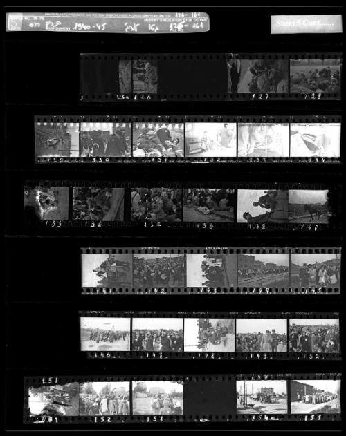 Negative Sheet #5 from Lodz Ghetto Collection