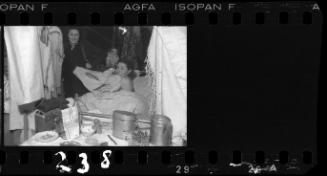 Two women changing in the ghetto liberated by the Red Army