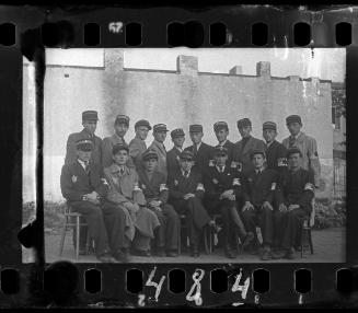 Group portrait of Jewish policemen
