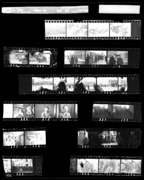 Negative Sheet #13 from Lodz Ghetto Collection