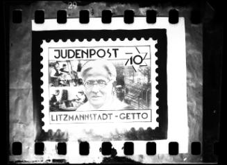 Stamp with Chaim Rumkowski: Litzmannstaett Ghetto, The jewish post department