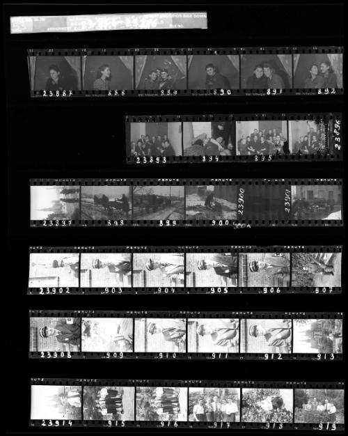 Negative Sheet #53 from Lodz Ghetto Collection