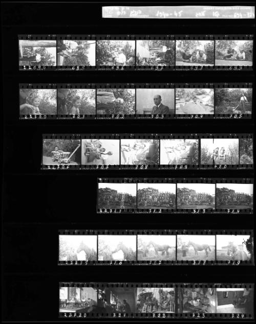 Negative Sheet #36 from Lodz Ghetto Collection