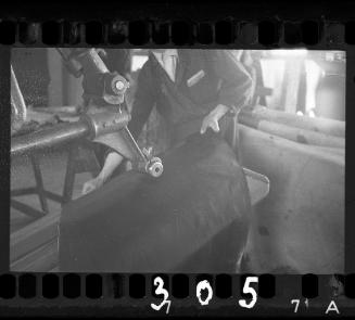 Production in the leather factory