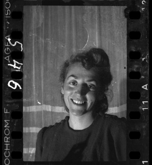 Portrait of Stefania Schoenberg, smiling