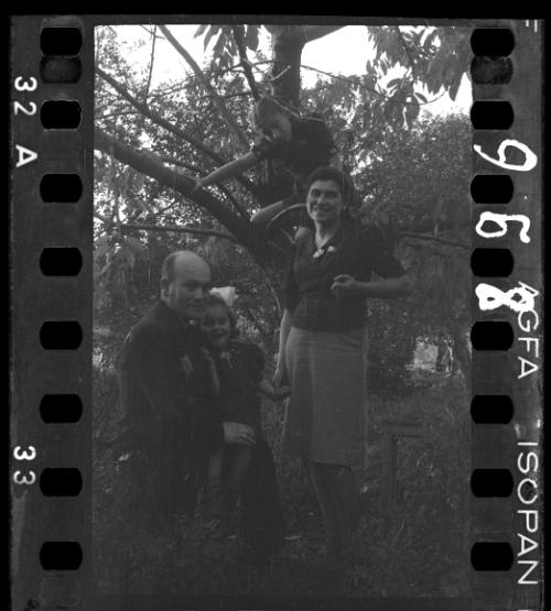 Family two young girls