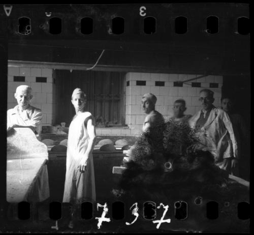 Manager and bakers in the bakery