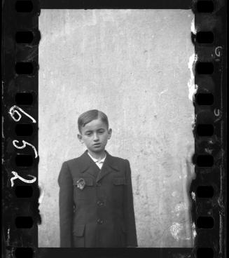 A young boy in the ghetto