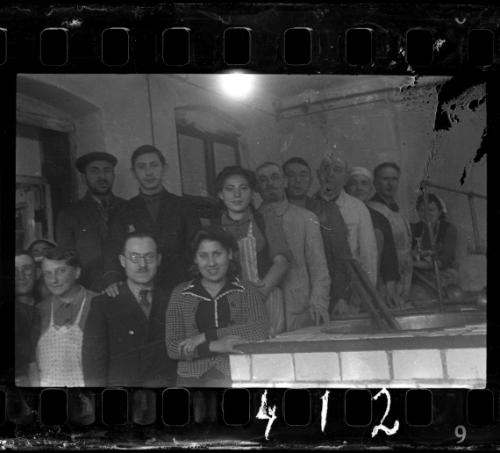 Administrators and staff in the soup kitchen