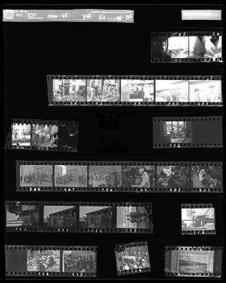 Negative Sheet #4 from Lodz Ghetto Collection