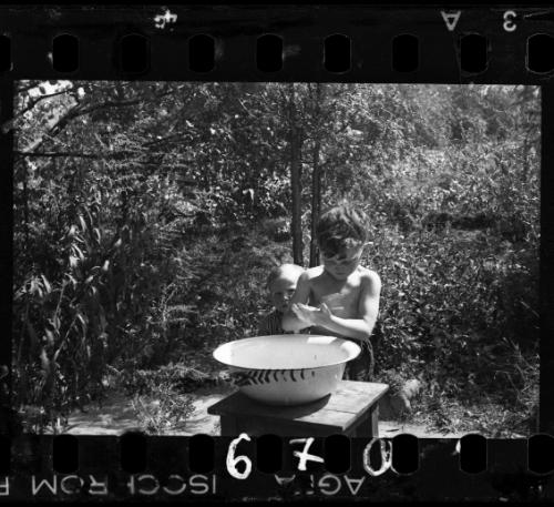 Portrait of two boys