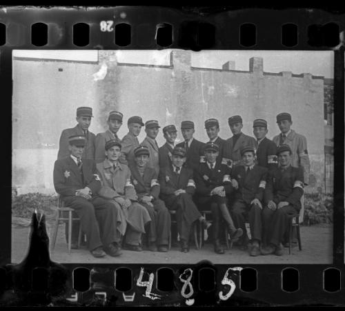 Group portrait of Jewish policemen