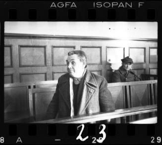 Krampf, assistant to Hans Biebow, head of the Lodz Ghetto's German administration, during his trial