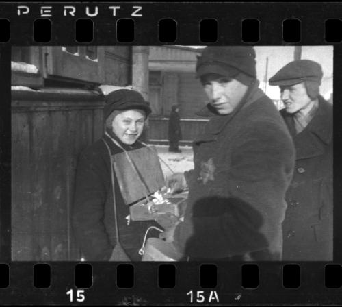Youth selling goods on the street